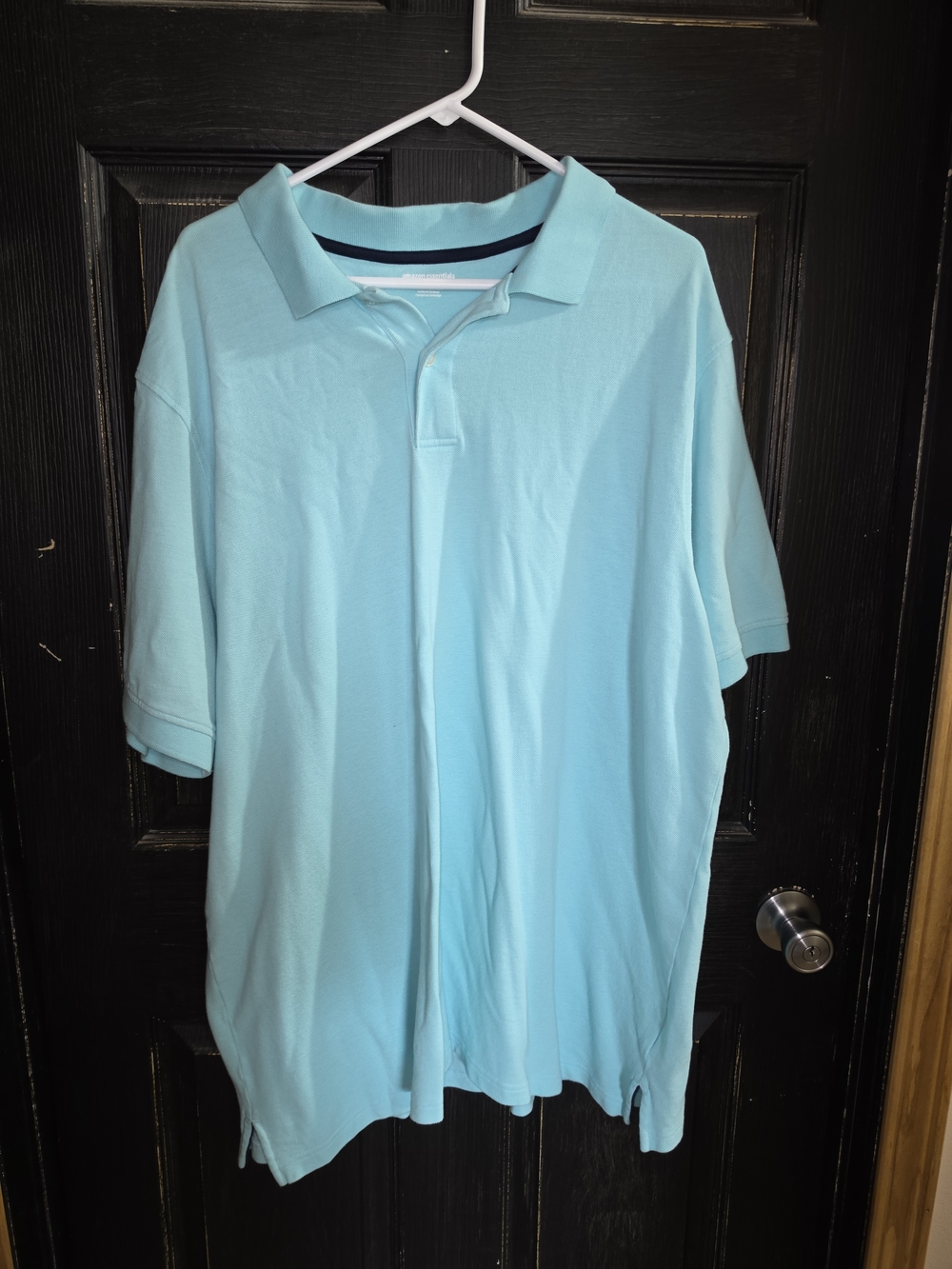 Amazon Essentials Light Aqua Men's Polo Shirt 3XLT